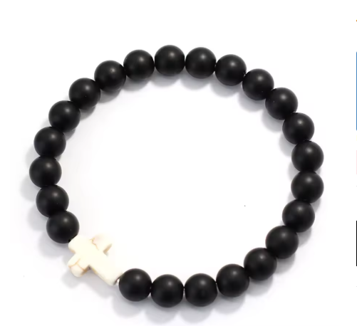 Bohemian cross bracelet