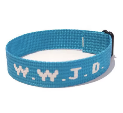 WWJD Braided Rope Bracelet