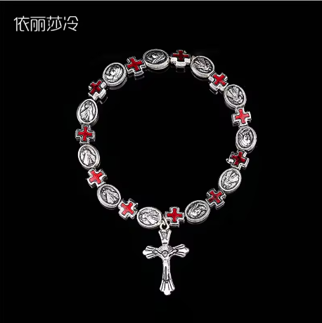 Jesus Cross Rosary Bracelet